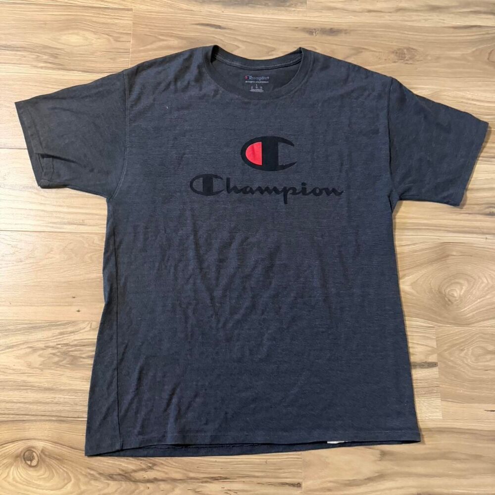 Champion Center print Graphic Summer Embroidered sleeve Size Large